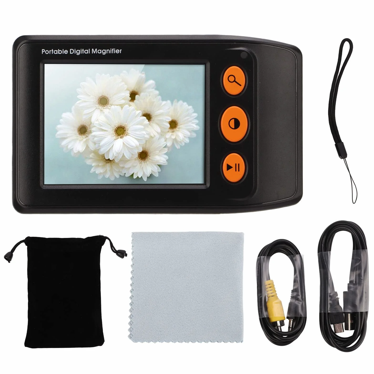 Elektroniczna Lupa Wideo 3,5-calowy Ekran LCD Zoom 2x-25x Czytnik HD