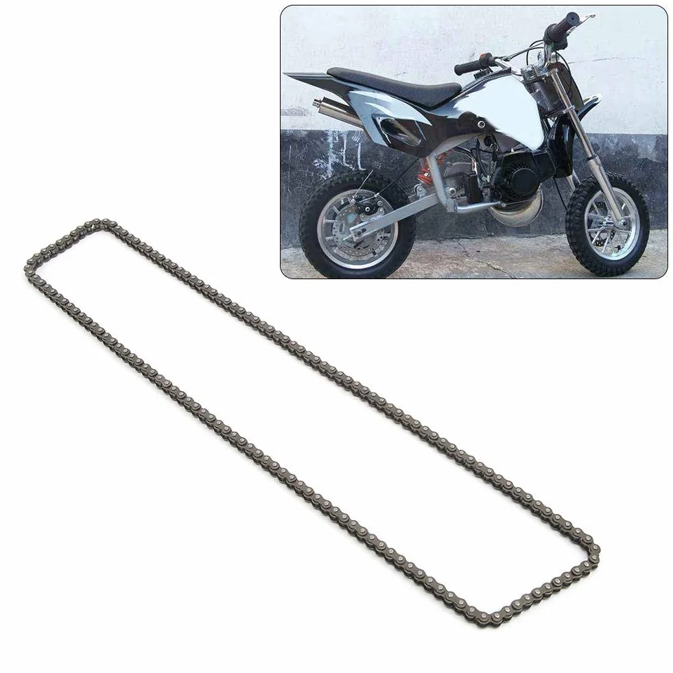 Akozon Łańcuch Napędowy, 72/144 Link 25H Link Mini łańcuch Napędowy do Motocykla do Minimotos 47cc i 49cc Wymiana łańcucha Ogniwowego