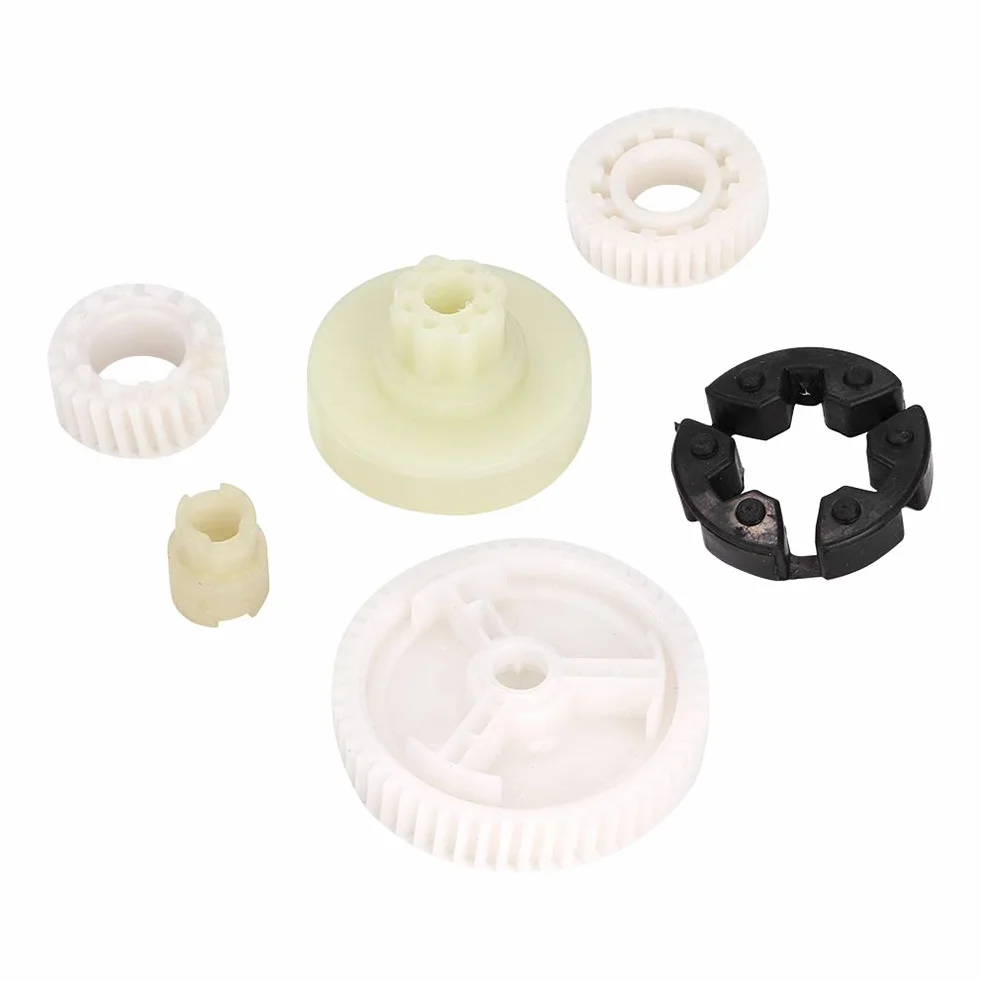 6 Sztuk Szyby Samochodowe Zestaw do Wymiany Przekładni Silnika Fit, Szklany Podnośnik ABS Regulator Mocy Zestaw Naprawczy dla 3/5/ CX-7 / CX-9 / RX-8 / Sport, GJ6A5958XF