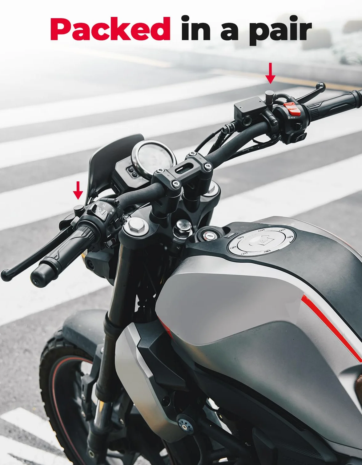 KEMIMOTO Uniwersalne śruby zaślepk do lusterek motocyklowych M10, CNC aluminium, osłony lusterek motocyklowych na gwint M10, śruby osłonowe gwintowane, 2 sztuki