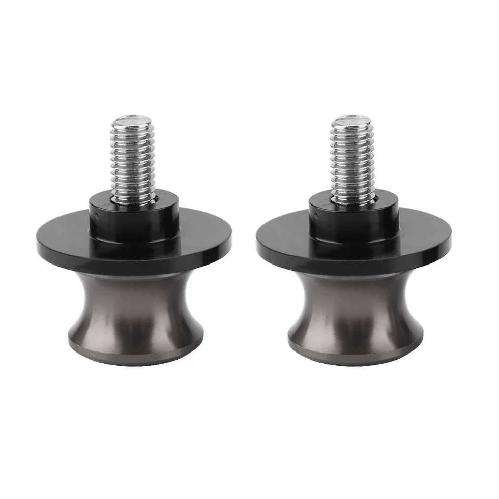 Stojak motocyklowy Aramox, 2 szt.8mm Stojak do podnoszenia motocykla CNC Obrotowy stojak z suwakiem Cewki wahacza Stop aluminium CNC czarny srebrny kolor tytanowy złoty czerwony zielony (opcjonalnie) (kolor tytanowy)