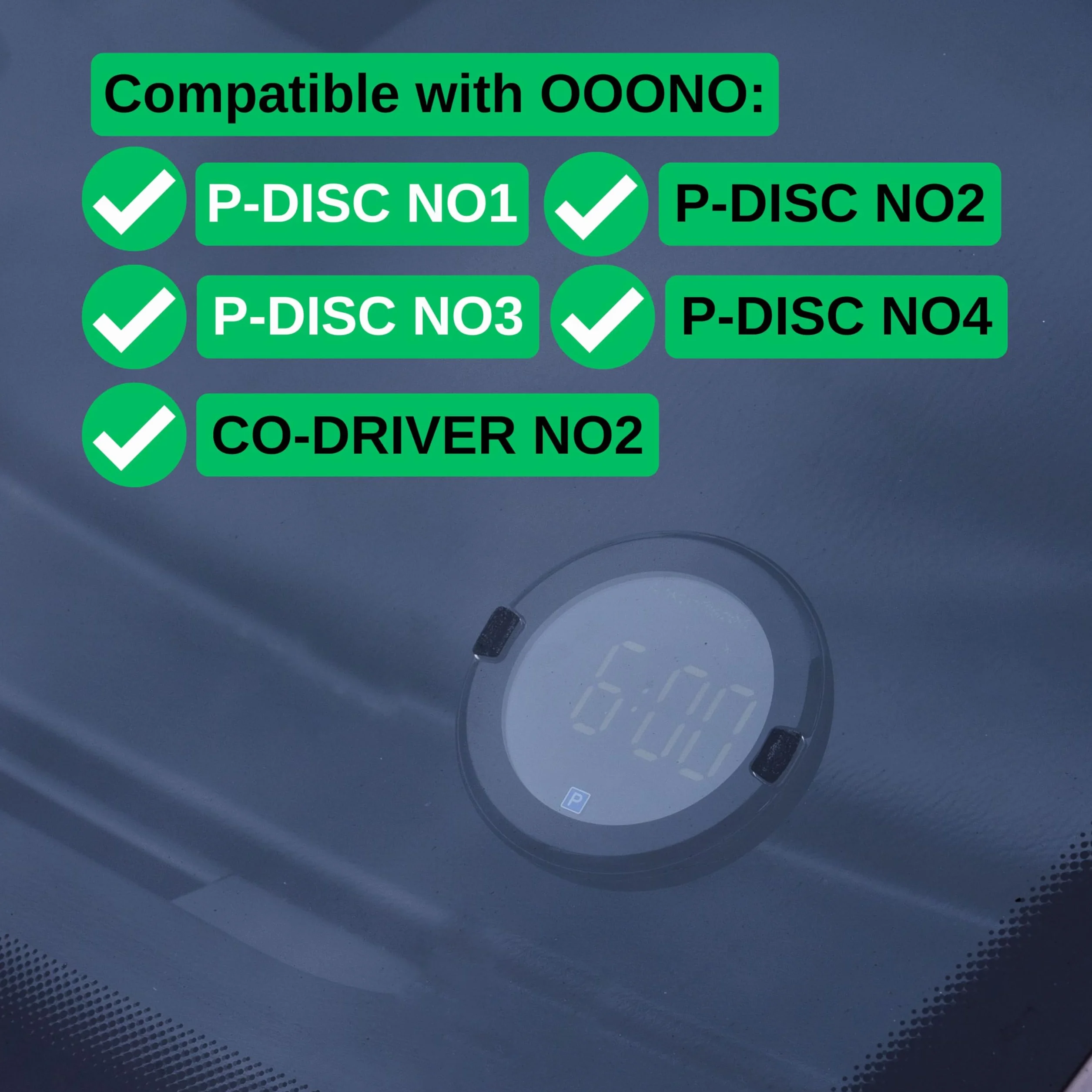 Zestaw wymiennych podkładek samoprzylepnych, 4 sztuki, kompatybilny z OOONO PARK P-DISC NO2, NO3, NO4 i CO-DRIVER NO2, metalowe płytki z klejem do tarczy parkingowej