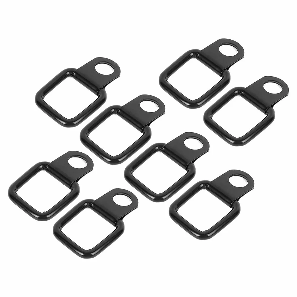 8-częściowe kotwy D-ring, Hardtop/Deck, Quick Release Fasteners, Pasujące do Wr-wędkarzy JK YJ TJ JKU Sport/Sahara/for Freedom/Rubicon X Unlimited 95-17