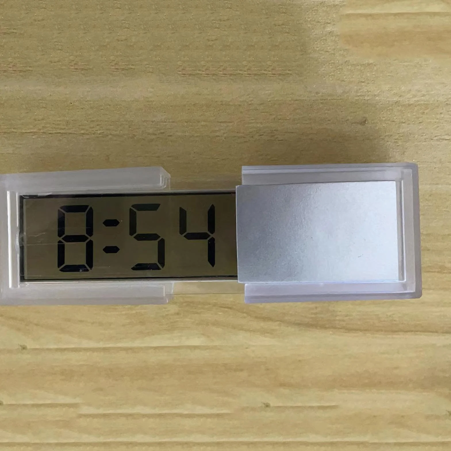 Zegar i temperatura samochodu, ma?y zegar elektroniczny z kubkiem ss?cym, wy?wietlacz temperatury pojazdu zegar desk? rozdzielcz? do ci??arówki, motocykla, 7,5 x 3,5 x 2 cm (2,95 x 1,38 x 0,79