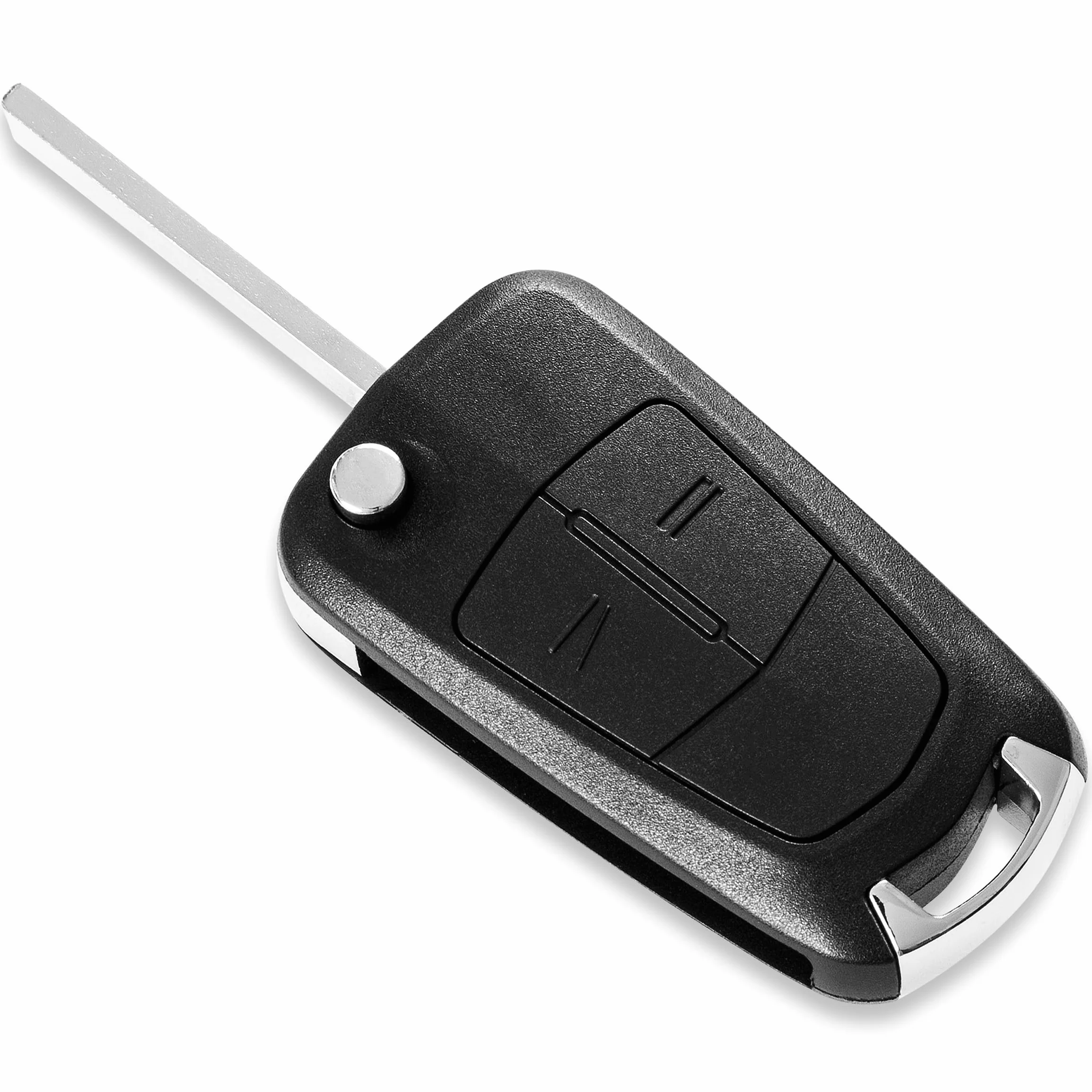 FINTERRY Obudowa Kluczyka Samochodowego do Opel – Etui 2 Przyciski z Mechanizmem Składanym do Opel Corsa D Astra H Vectra C Tigra B Zafira B Signum Combo Meriva A Antara – Obudowa Zamienna