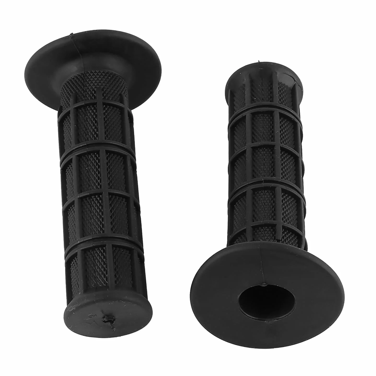 Uchwyty na kierownicę motocyklową, 22 mm, 7/8 cala, uniwersalne, antypoślizgowe, silikonowe uchwyty motocyklowe, 1 para (czarne)