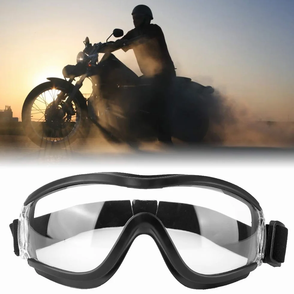 Akozon Gogle Motocyklowe Pyłoszczelne do Rowerów Terenowych i Wyścigów Narciarskich - Wodoodporne Okulary Motocrossowe Off Road