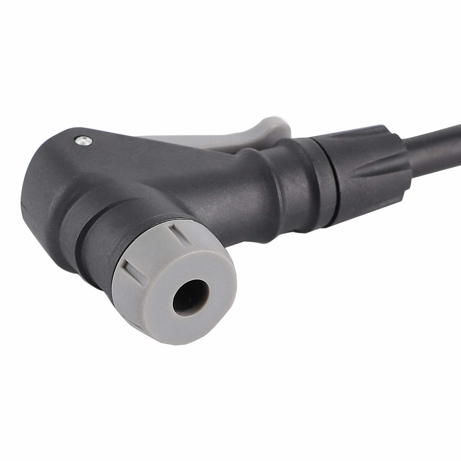 Socobeta Prosty adapter węża do pompowania z wtykowym złączem, adapter do pompki do opon Wysokiej jakości adapter węża do pompowania 2 w 1 z gumy do francuskiego zaworu nadmuchiwanego