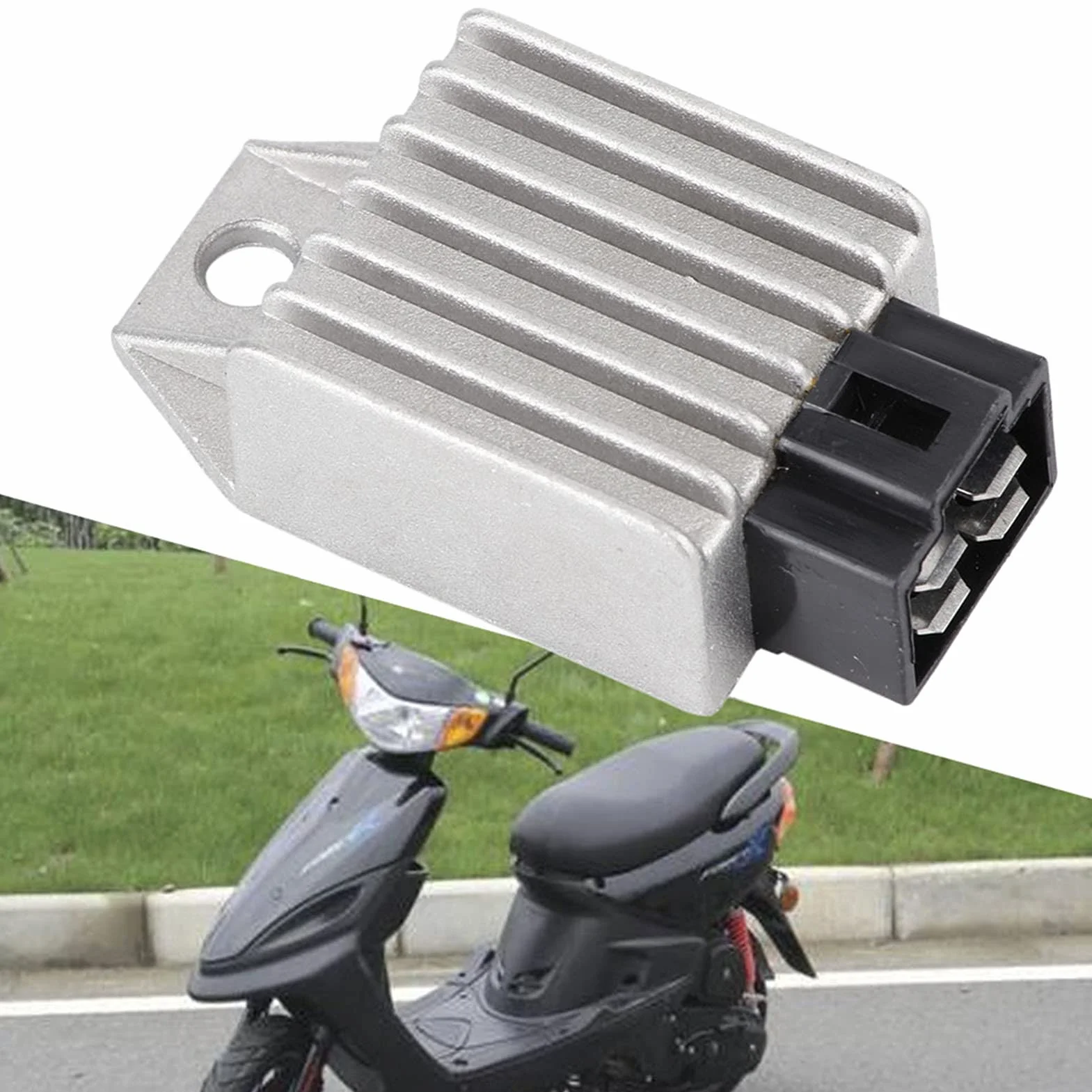 Autostabilizator Regulatora Napięcia, Uniwersalny Motocykl Motocyklowy 12V Prostownik Regulatora Napięcia 4-pinowy