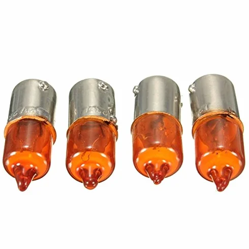 4 szt. 12 V 23 W Motocykl Singal Żarówka wskaźnikowa Ba9S Podstawa Mini Amber Halogen