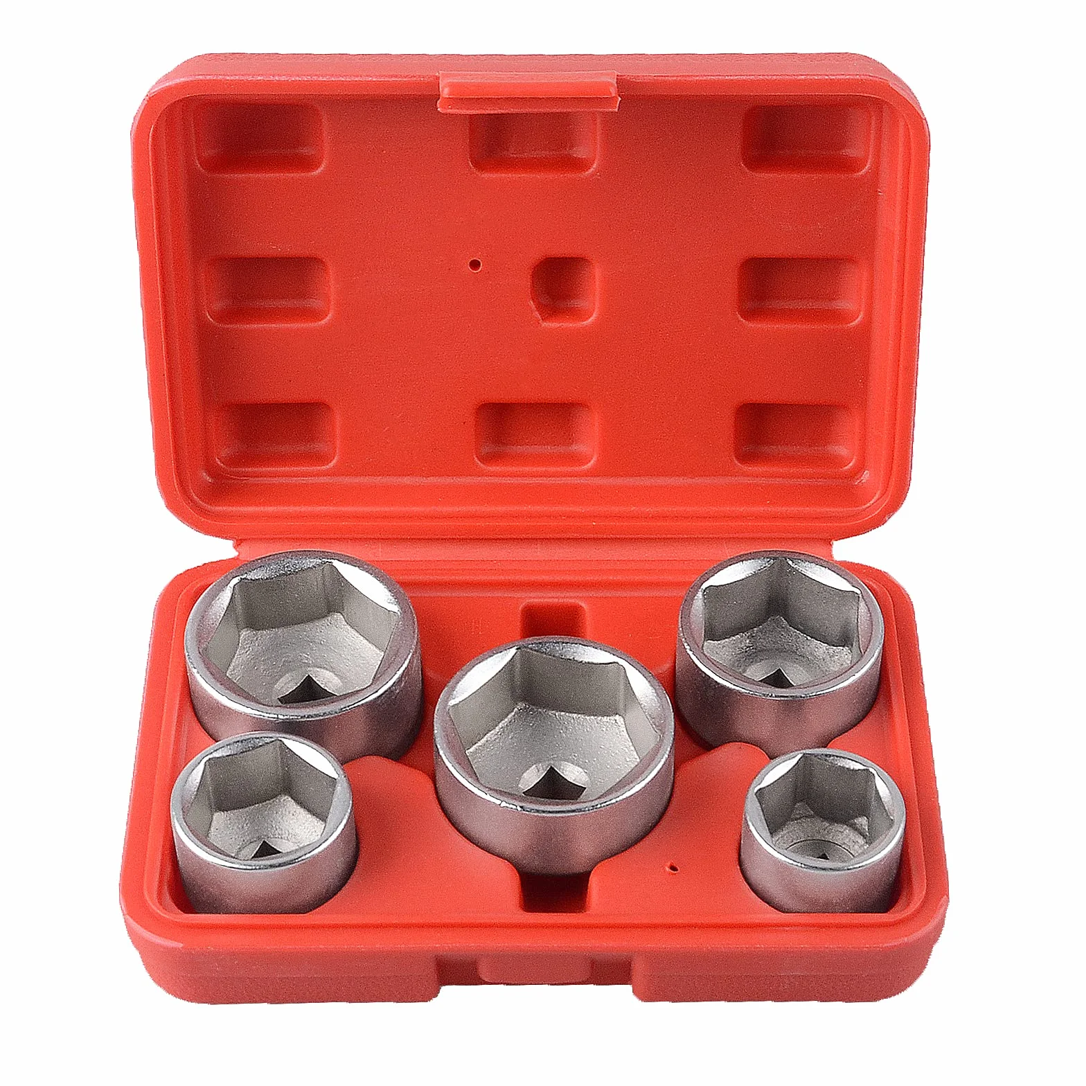 DAYUAN 5 szt. 3/20.3 cm napęd 24,27,32,36,38 mm filtr oleju klucz nasadowy zestaw Cr-V 6pt