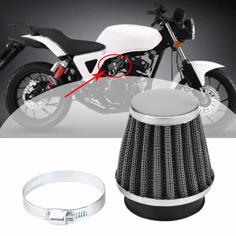 Uniwersalny motocyklowy filtr wlotu powietrza 50 mm 60 mm do silnika