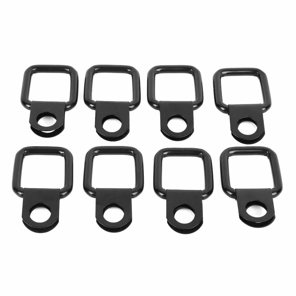 8-częściowe kotwy D-ring, Hardtop/Deck, Quick Release Fasteners, Pasujące do Wr-wędkarzy JK YJ TJ JKU Sport/Sahara/for Freedom/Rubicon X Unlimited 95-17