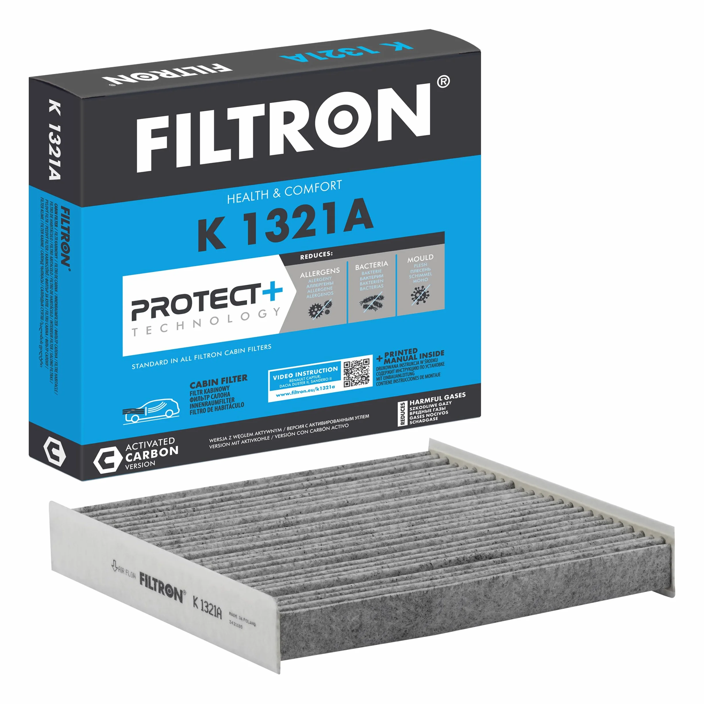 FILTRON K 1321A Filtr kabinowy - do SAMOCHODY OSOBOWE + DOSTAWCZE