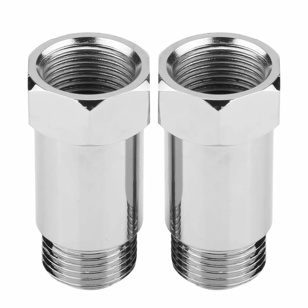 Wymiana czujnika tlenu na przedłużenie czujnika tlenu, adapter czujnika tlenu, 2 szt. 45mm M18 * 1.5 sprawdź adapter światła silnika O2 przedłużacz czujnika tlenu Spacer uniwersalny