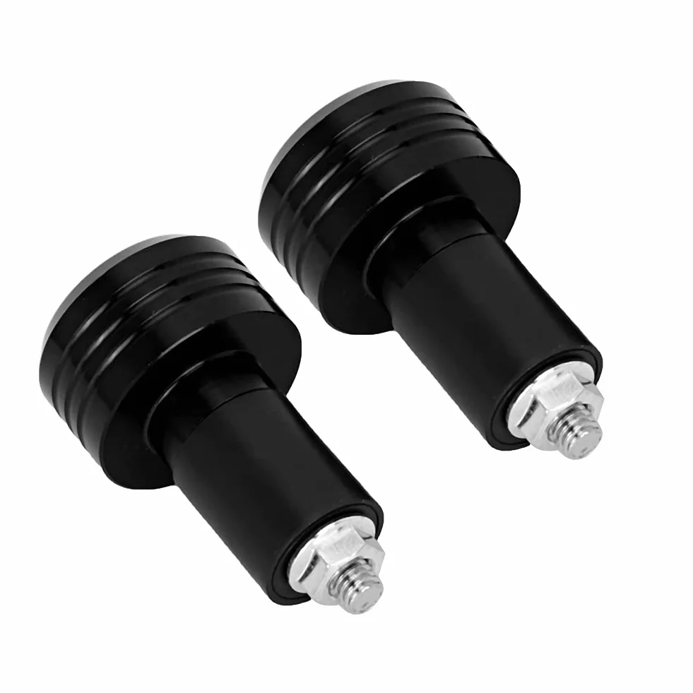 Uchwyty na kierownicę, uchwyty na kierownicę motocyklową Aluminiowe wtyczki Moto Slider Akcesoria (czarny)