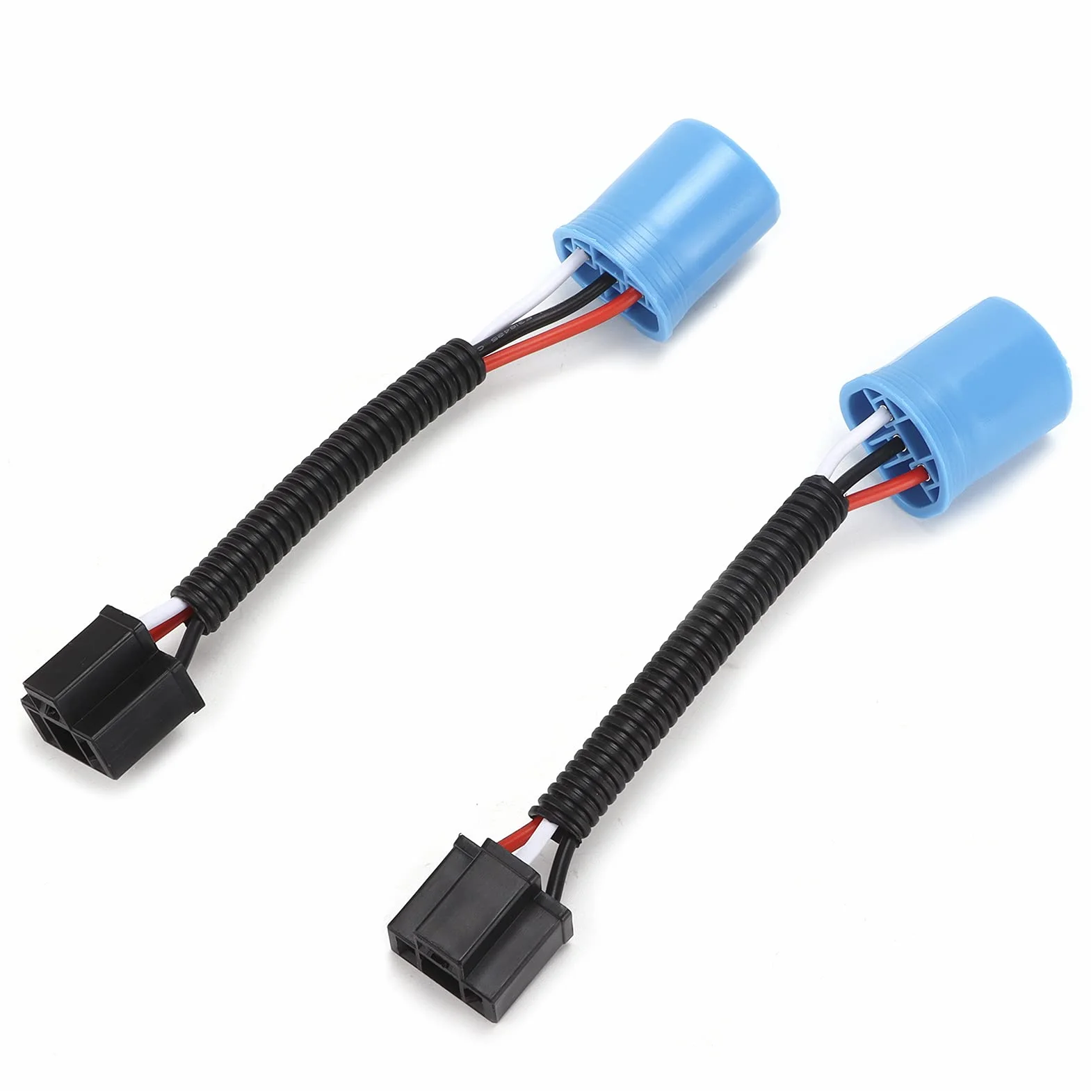 H4 do Hb5 Kabel do Konwersji Reflektorów Drut Pcv 2 szt. 9007 Męski na H4 9003 żeński Przewód Złącze Wiązki Przewodów Zamiennik dla Reflektora H2 12V-24V