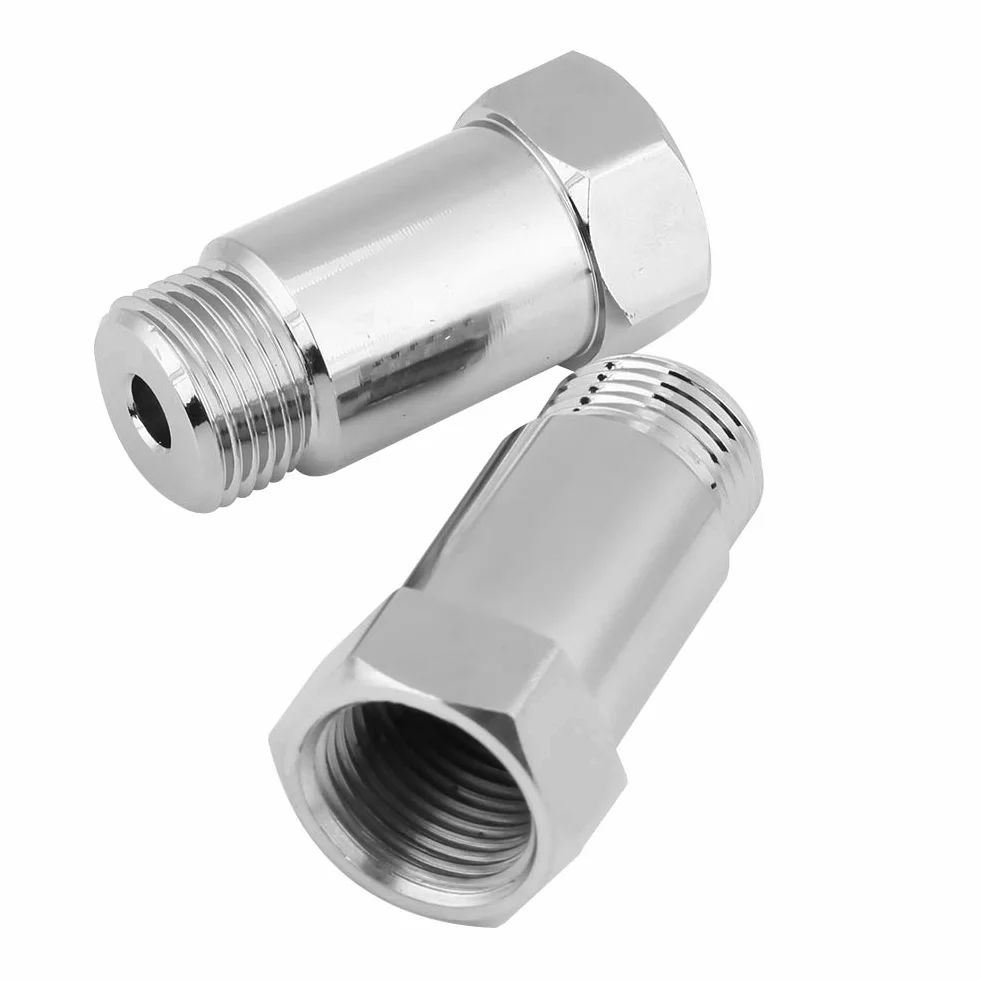 Wymiana czujnika tlenu na przedłużenie czujnika tlenu, adapter czujnika tlenu, 2 szt. 45mm M18 * 1.5 sprawdź adapter światła silnika O2 przedłużacz czujnika tlenu Spacer uniwersalny