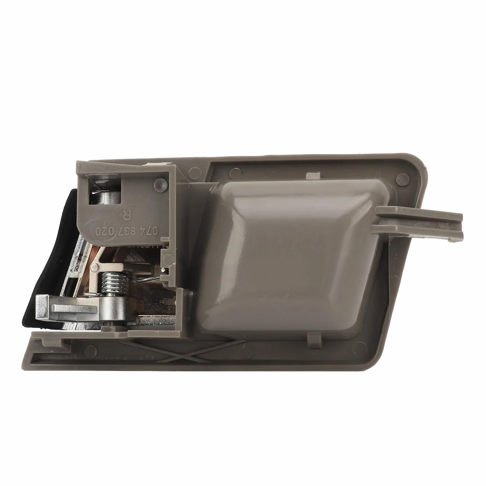 Ausla Wewnętrzna Klamka do Drzwi Samochodowych ABS Metalowa Klamka do Drzwi Samochodowych Szara Podstawa Platerowany Uchwyt Holowania Łatwa Instalacja Ergonomiczny Uchwyt Pasuje T4 IV 1990 2003 Po