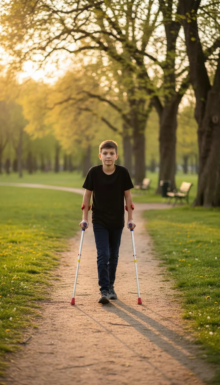 PEPE Mobility Kule dla dzieci regulowana wysokość aluminium lekkie kule łokciowe kolorowe