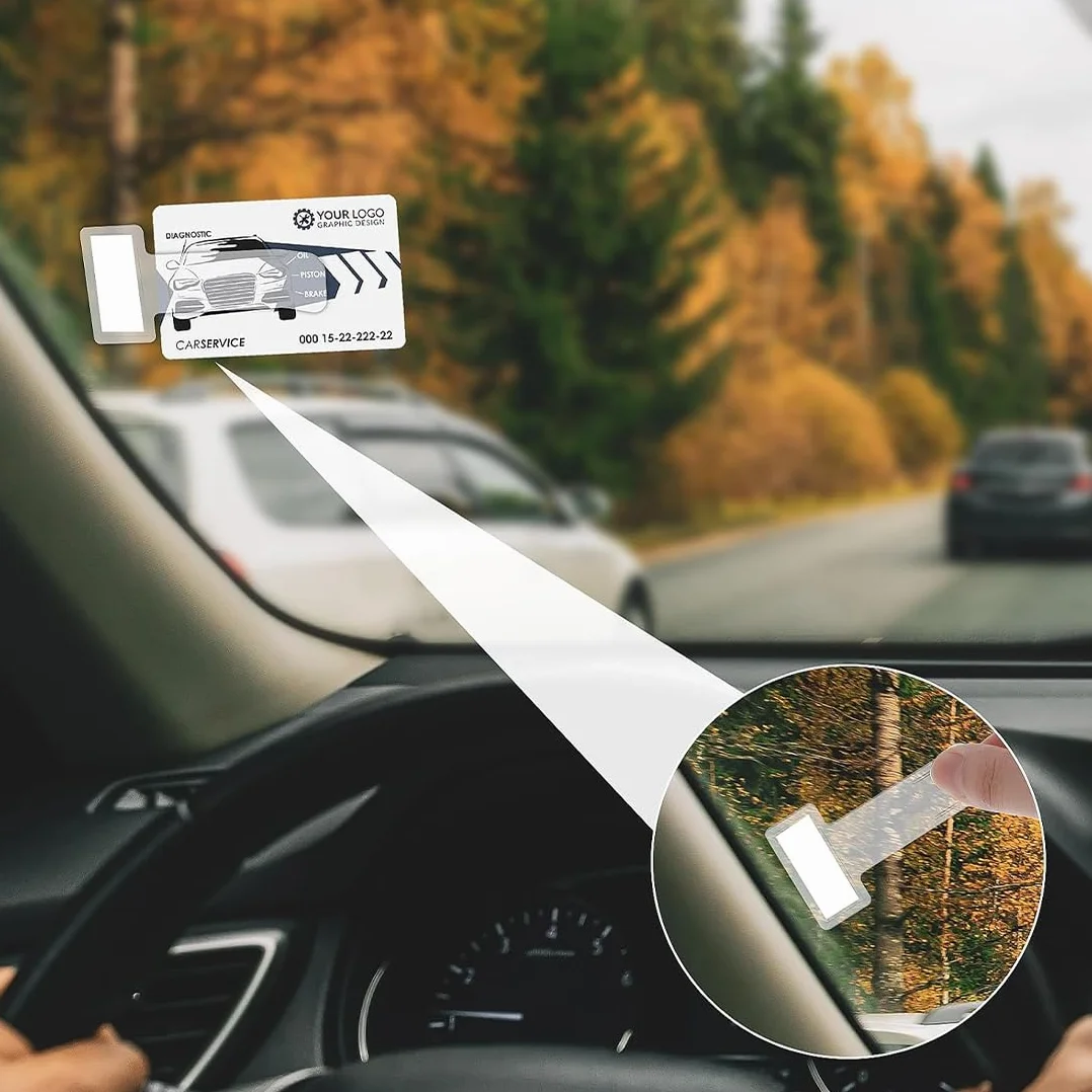 4 sztuki uchwytów na bilety parkingowe, wysokiej jakości tworzywo sztuczne, przezroczysta szyba samochodowa z przyssawką, samoprzylepne klipsy na bilety parkingowe, uniwersalne i bezpieczne