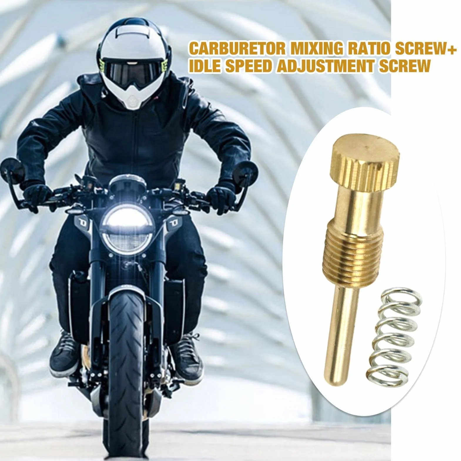 ?rubowy regulator mieszanki - Wymiana ?ruby regulacyjnej mieszanki powietrza biegu ja?owego | ?ruba regulacyjna powietrza ?ruby mieszanki Narz?dzie motocyklowe do ga?ników YBR125, VM22, Shengyi