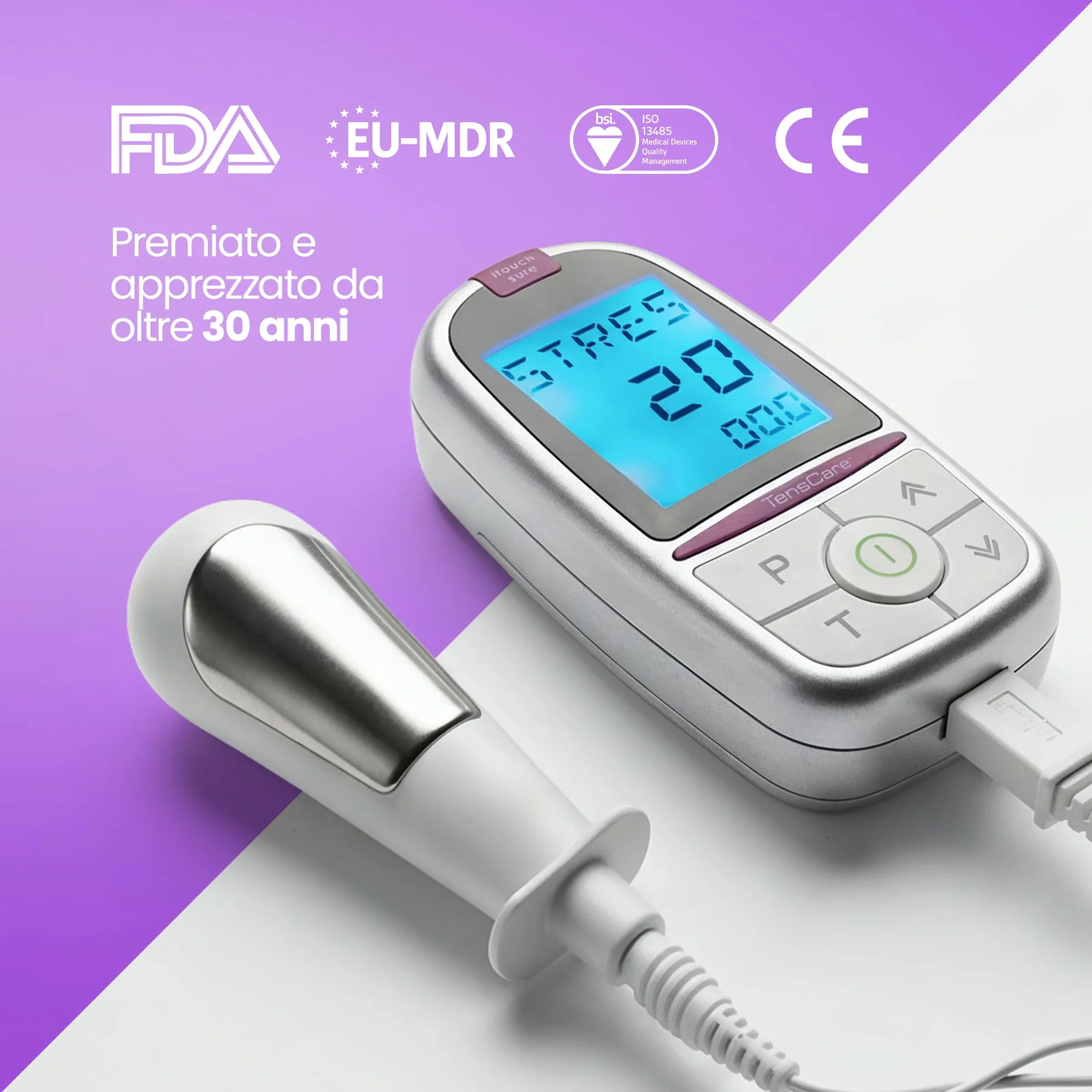 Tenscare Itouch Sure Go water based lubricant device against leaks incontinence