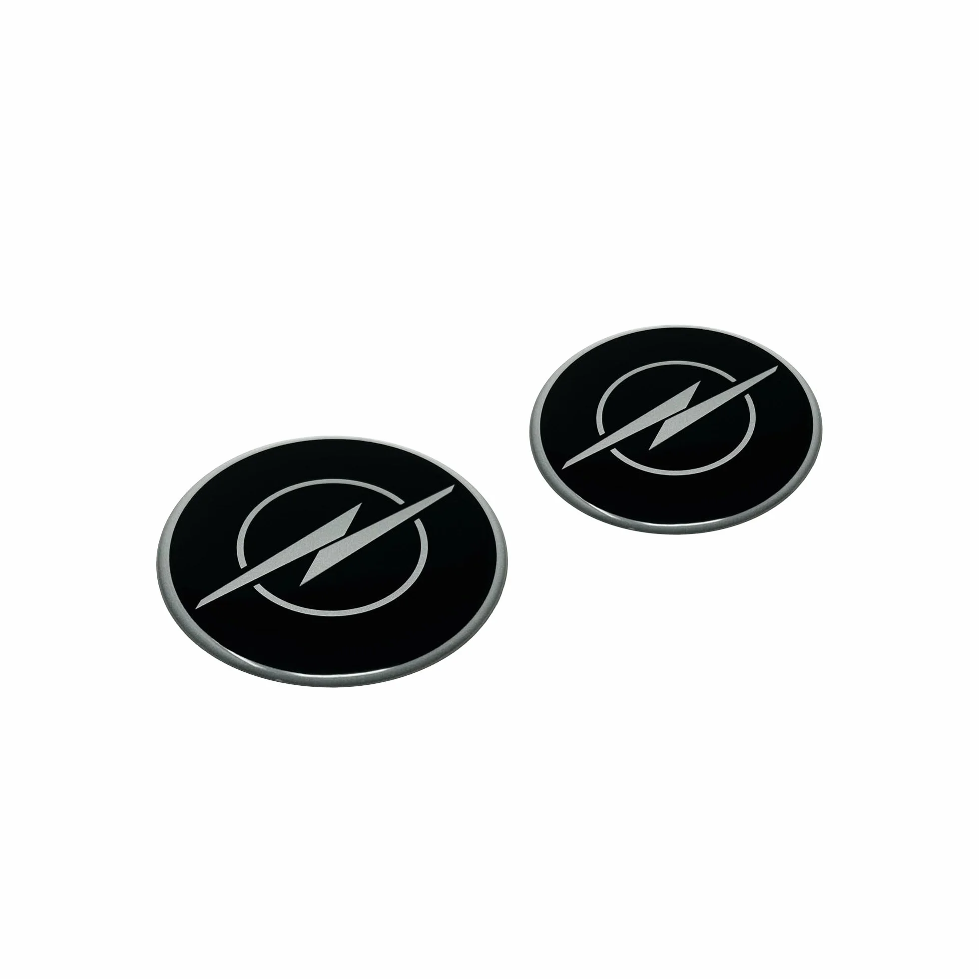4R Quattroerre.it Emblemat Naklejki 3D, Kompatybilny z Opel, Licencjonowany Produkt (Czarny, 12 mm)