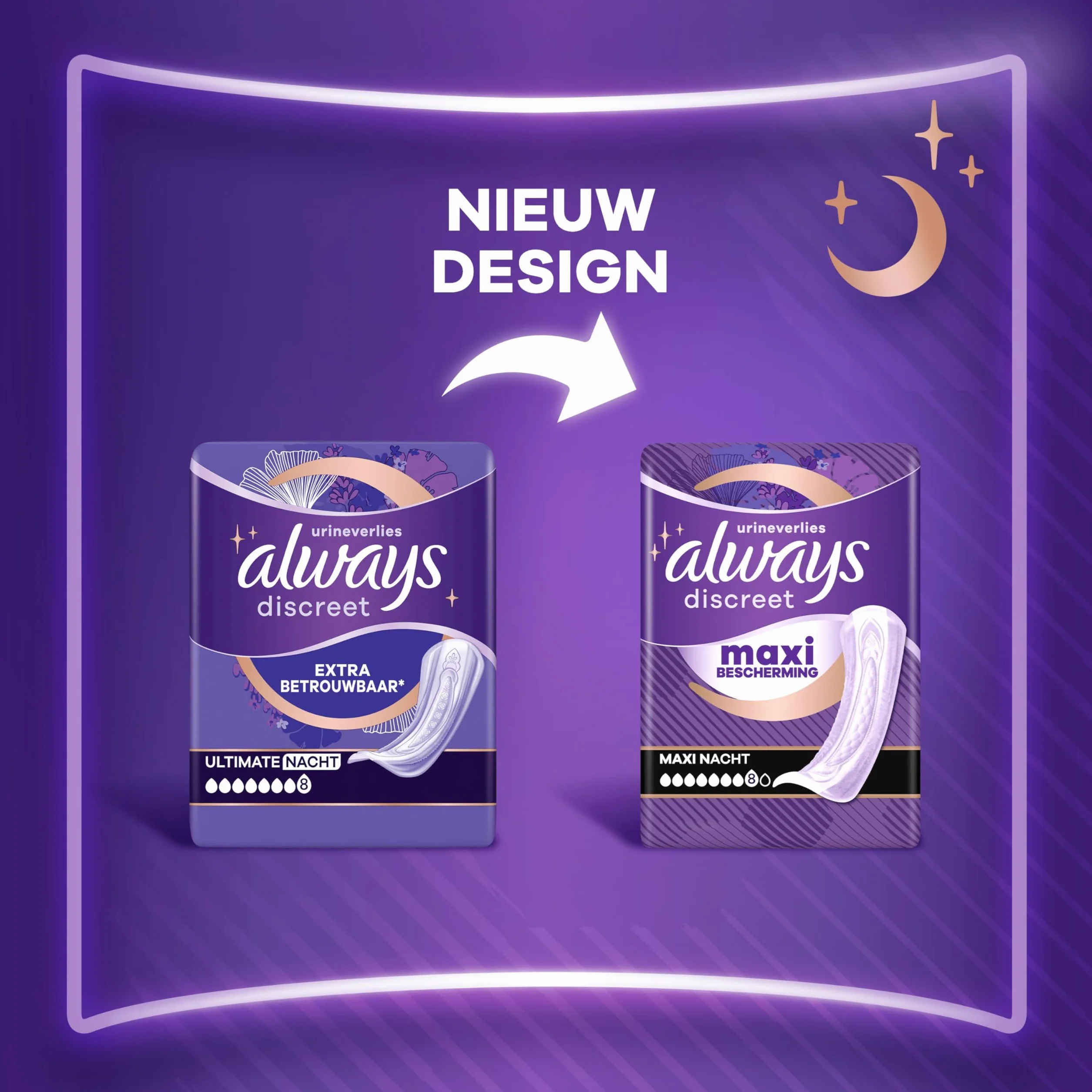 Always Discreet Incontinence Pads Women Ultimate Night Absorbency 8 48 sztuk