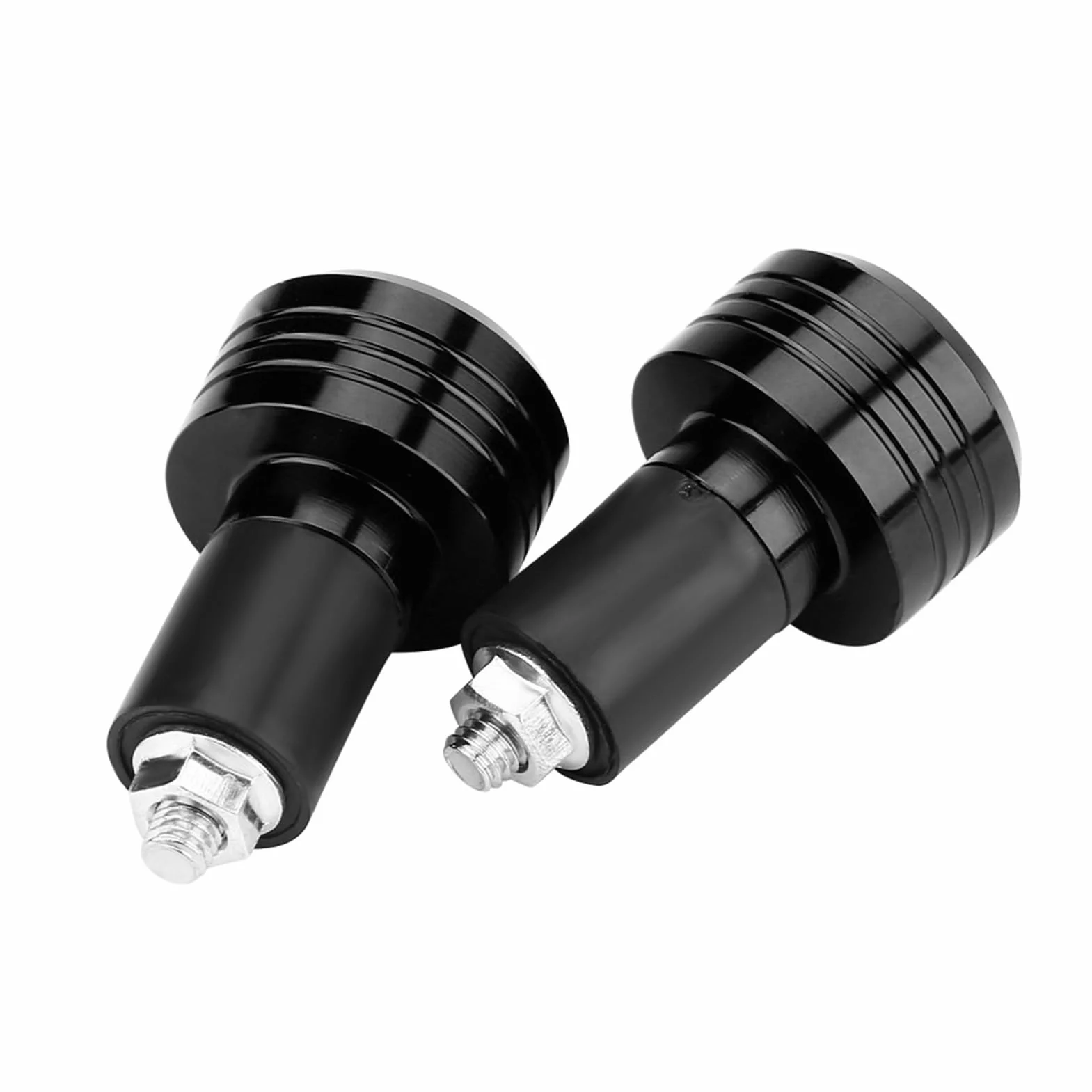 Akozon Stylowe, Uniwersalne Aluminiowe Obciążniki na kierownicę Motocykla o średnicy 22 Mm — poprawiają kontrolę Wibracji i estetykę w Kolorze Czerwonym (BLACK)