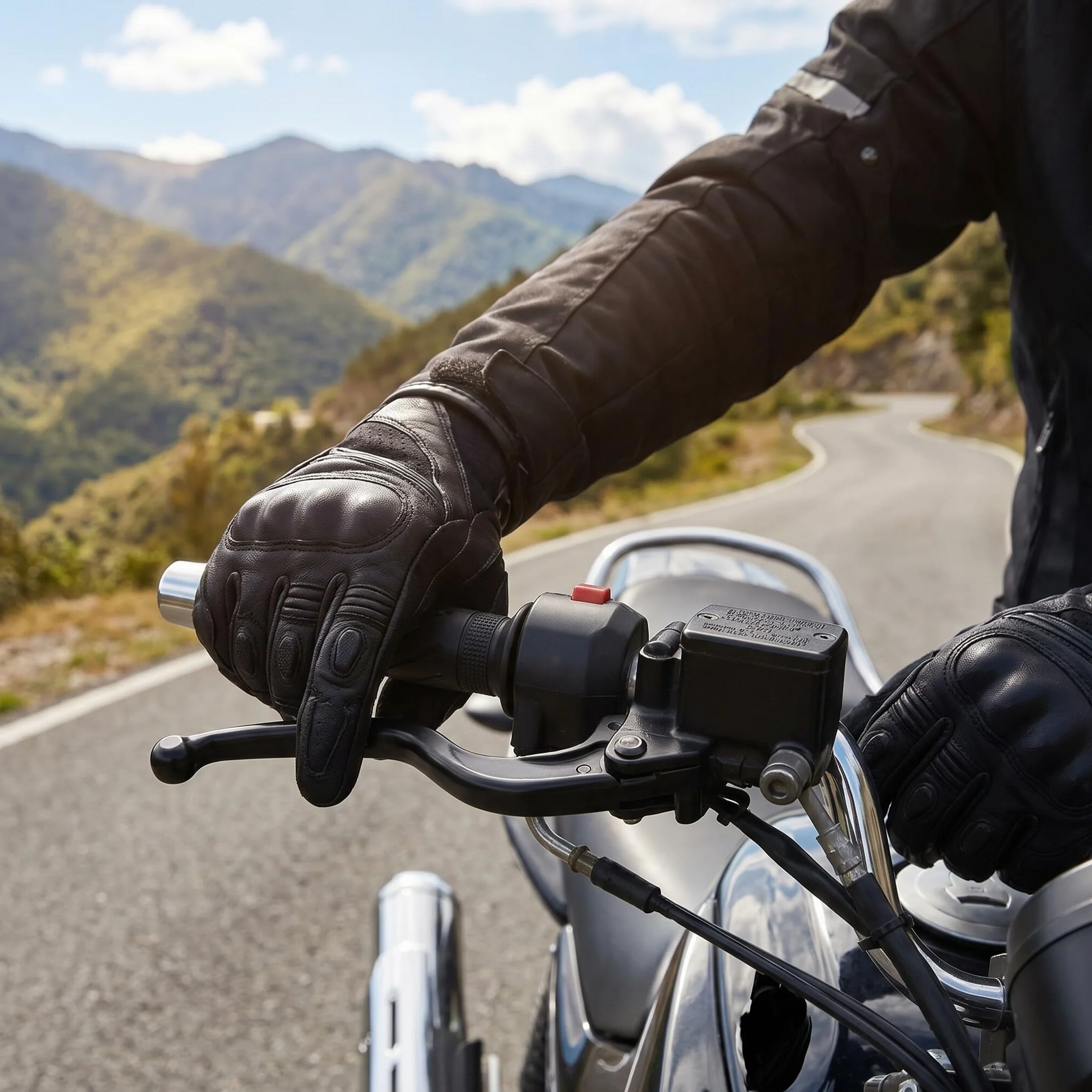 Aramox Dźwignia Sprzęgła i Hamulca Motocykla, Para, Stop Aluminium, Zamiennik dla YBR 125 2002-2013
