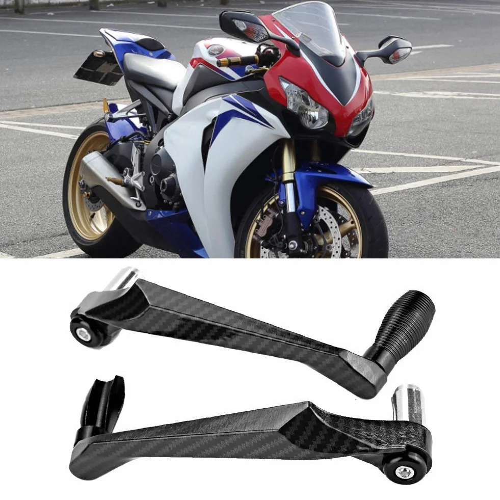 KIMISS Ochronka do kierownicy motocyklowej 7/8 cala uniwersalna, stop aluminium, czarna - osłona hamulca