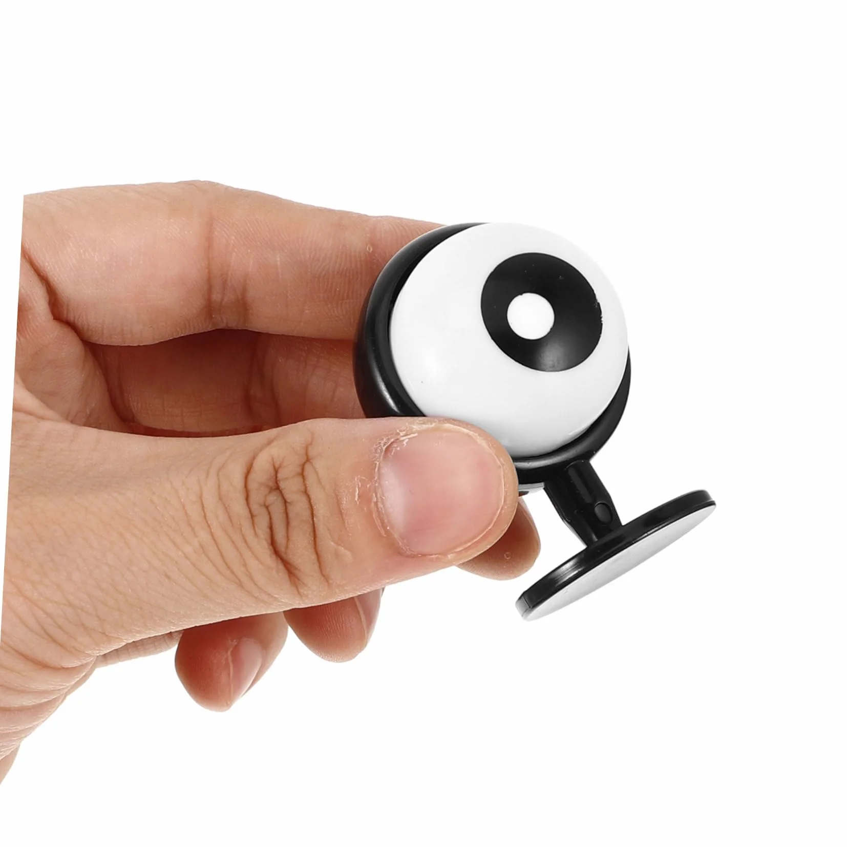 iplusmile Urocze Naklejki na Odporne na Warunki Atmosferyczne Ozdoby na Kaski Narciarskie Uniwersalne Akcesoria do Kasków Czarne Okrągłe Oczy