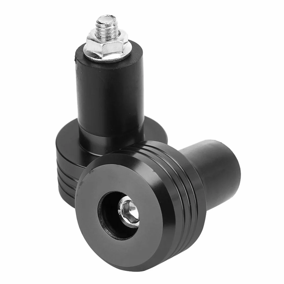 Uchwyty na kierownicę, uchwyty na kierownicę motocyklową Aluminiowe wtyczki Moto Slider Akcesoria (czarny)