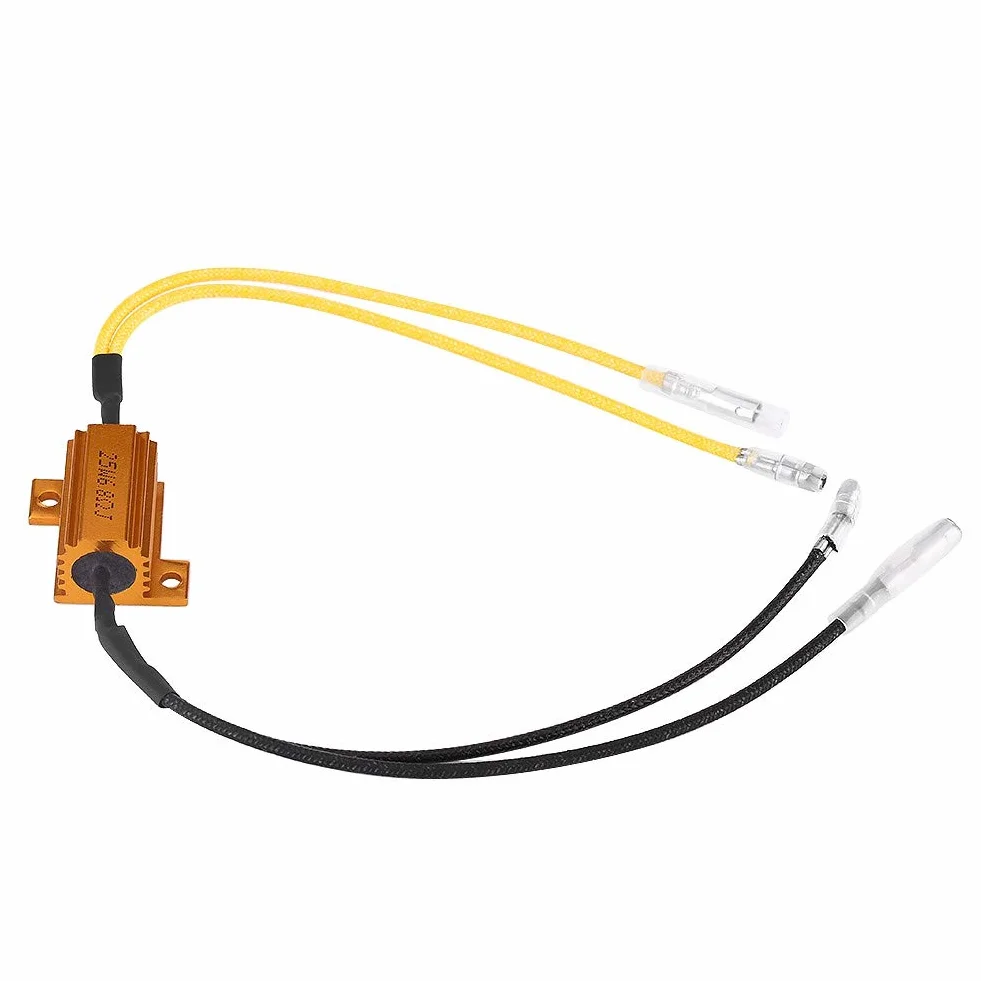 Rezystor LED, 25 W 6,8 ΩJ motocykl LED kierunkowskaz światła opornik obciążenia naprawa błędów kontroler Flash