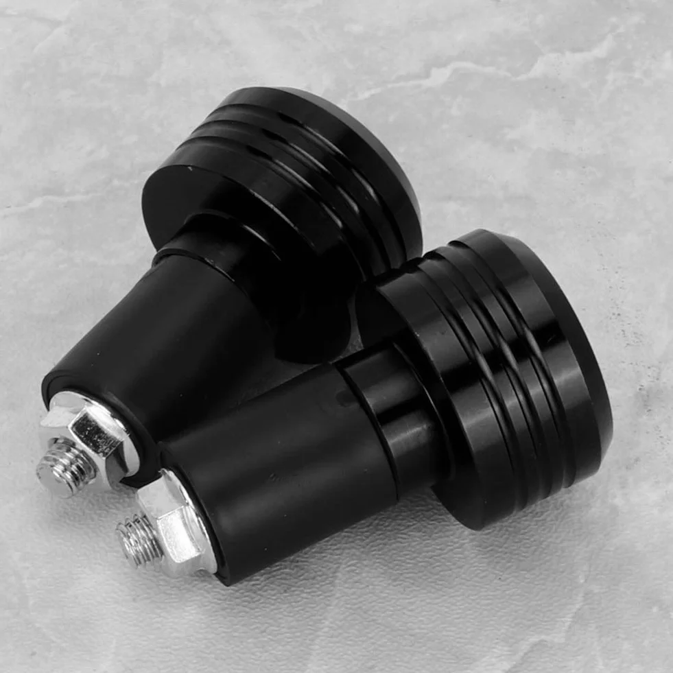 Uchwyty na kierownicę, uchwyty na kierownicę motocyklową Aluminiowe wtyczki Moto Slider Akcesoria (czarny)