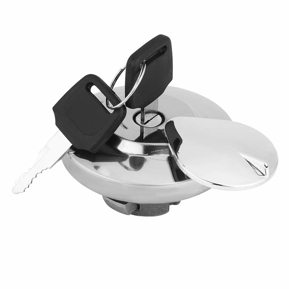 AMONIDA Korek wlewu paliwa 2,8 x 1,6 cala ze stali stopowej motocyklowy korek wlewu paliwa z 2 kluczami do Shadow Spirit VT750 DC C2 VLX VT600