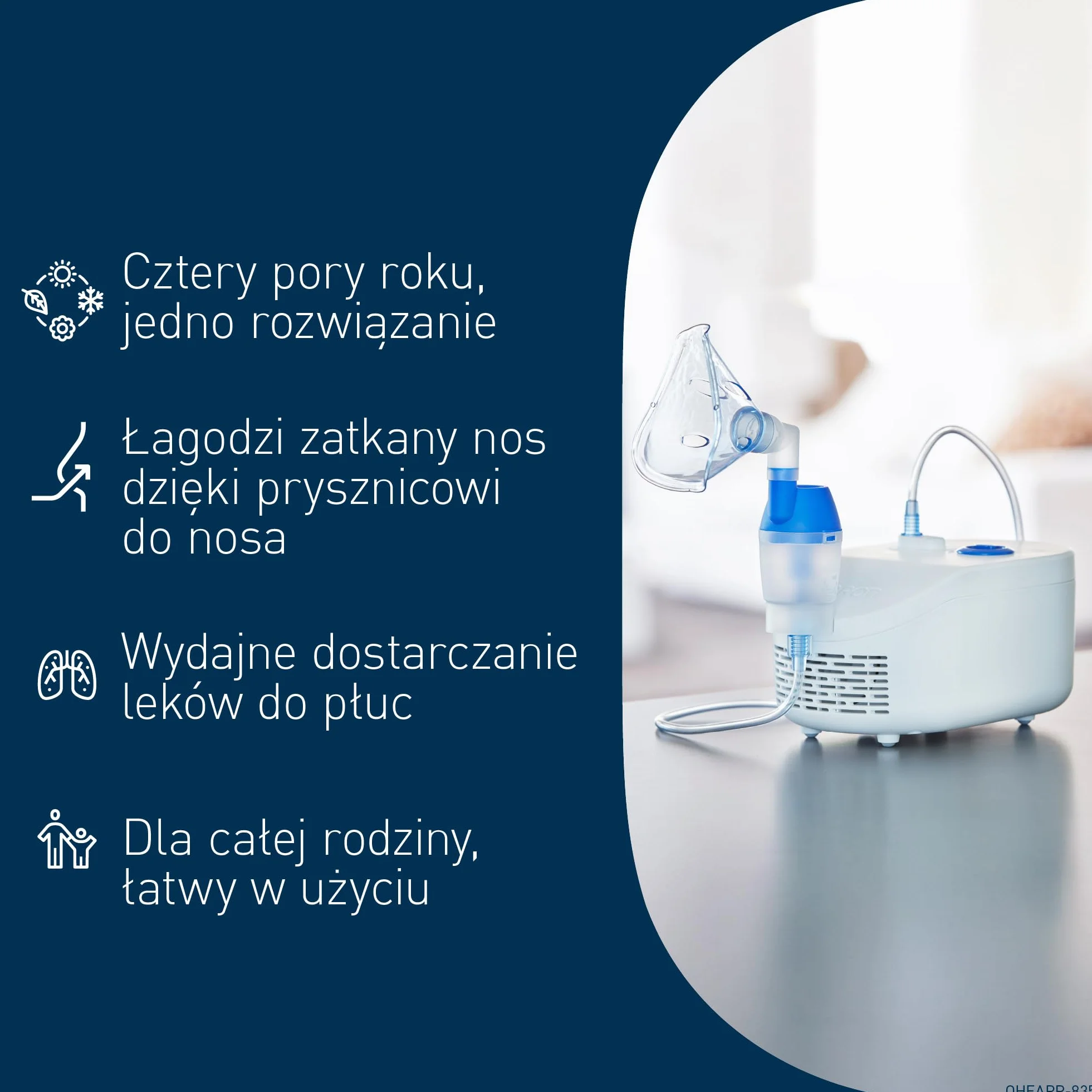 Omron X102 Total 2-w-1 nebulizator z natryskiem do nosa