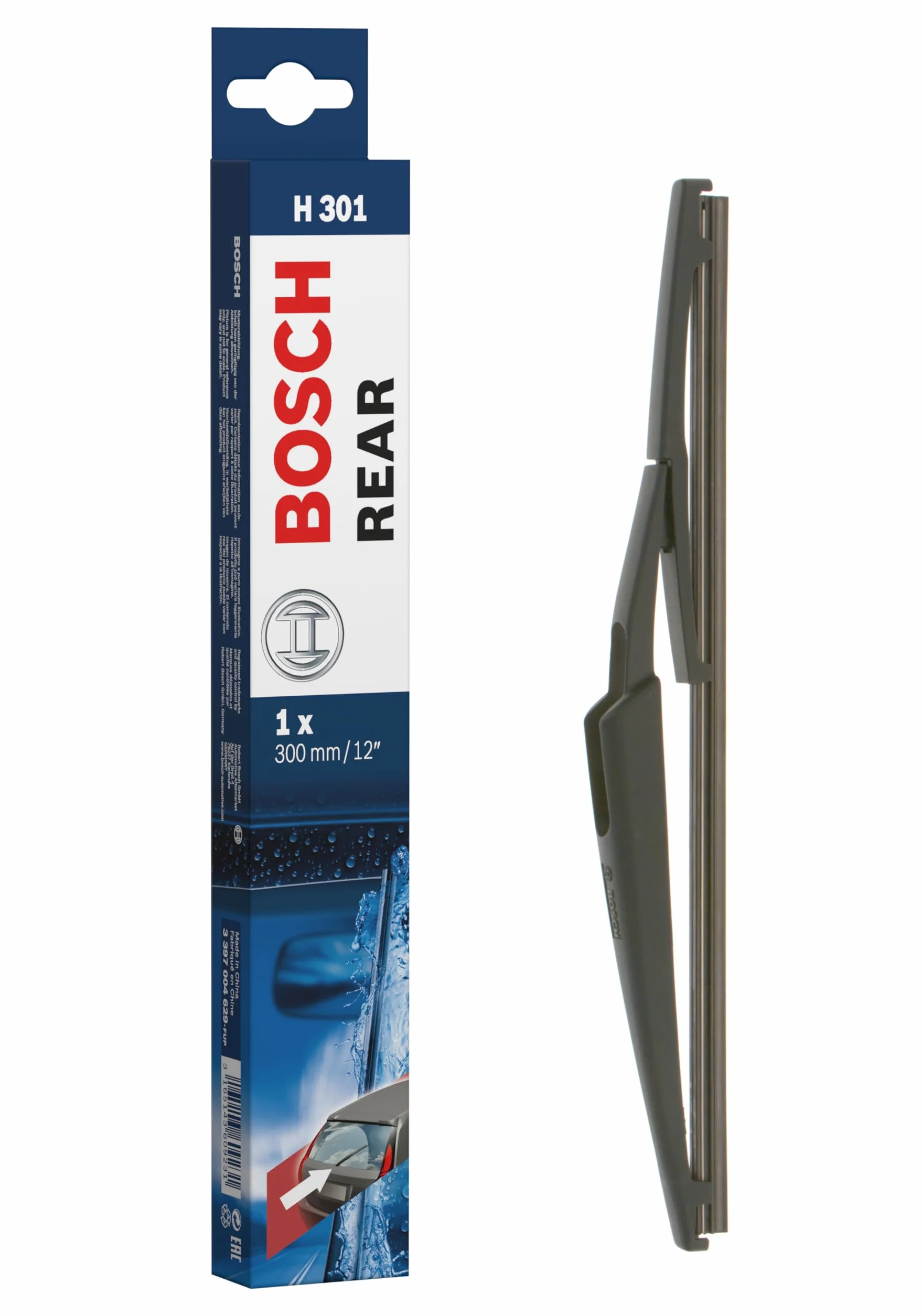 Bosch H301 Pióro Wycieraczki, Czarny, 300 mm
