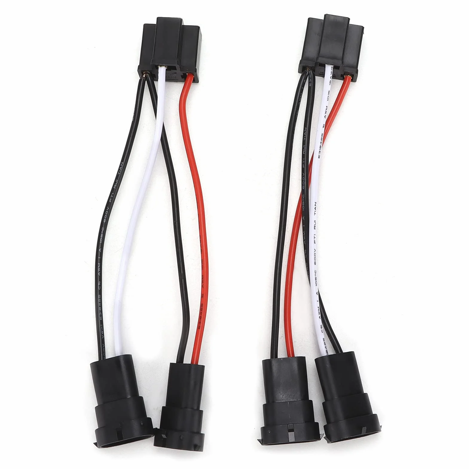 Adapter H4 9003 do H11, Fydun 2 Szt. 12V-24V H4 9003 Męski na H11 żeński Adapter do Wiązki Przewodów Wiązka Przewodów Reflektorów