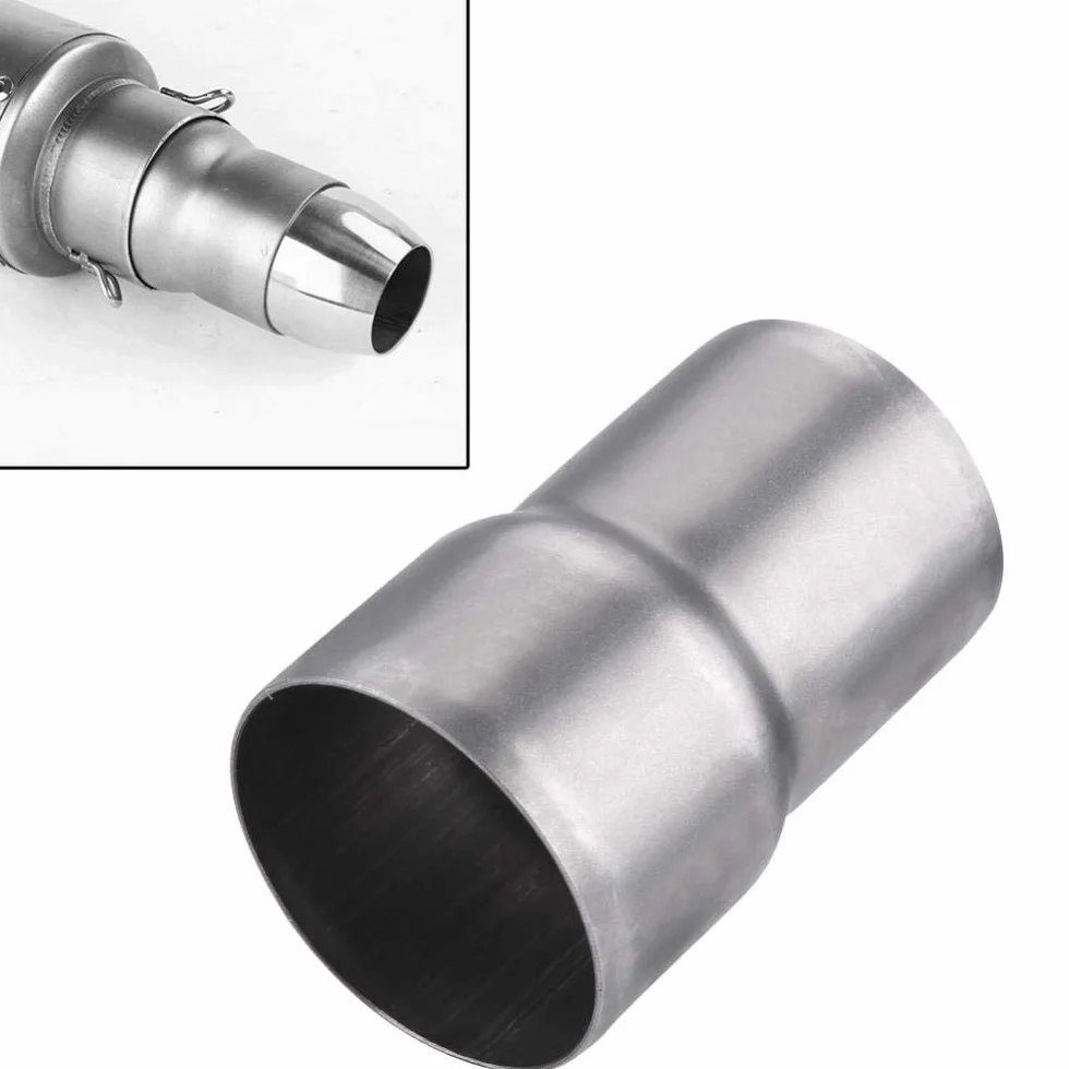 Reduktor wydechu, 51mm do 60mm Adapter rury wydechowej motocykla Redukcja tłumika Złącze ze stali nierdzewnej