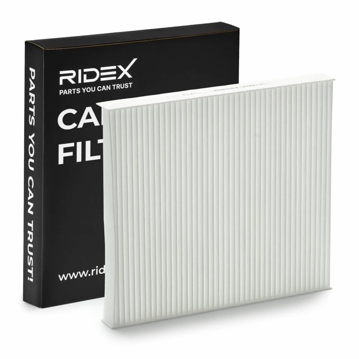 Filtr Kabinowy RIDEX 424I0072 W: 26 mm S: 195 mm D: 217 mm Kompatybilny z VW Golf IV Hatchback 1J1 PASSAT Variant 3B5 PASSAT Variant 3A5, 35I PASSAT 3B2 CADDY IV nadwozie pełne SAA, SAH KAEFER