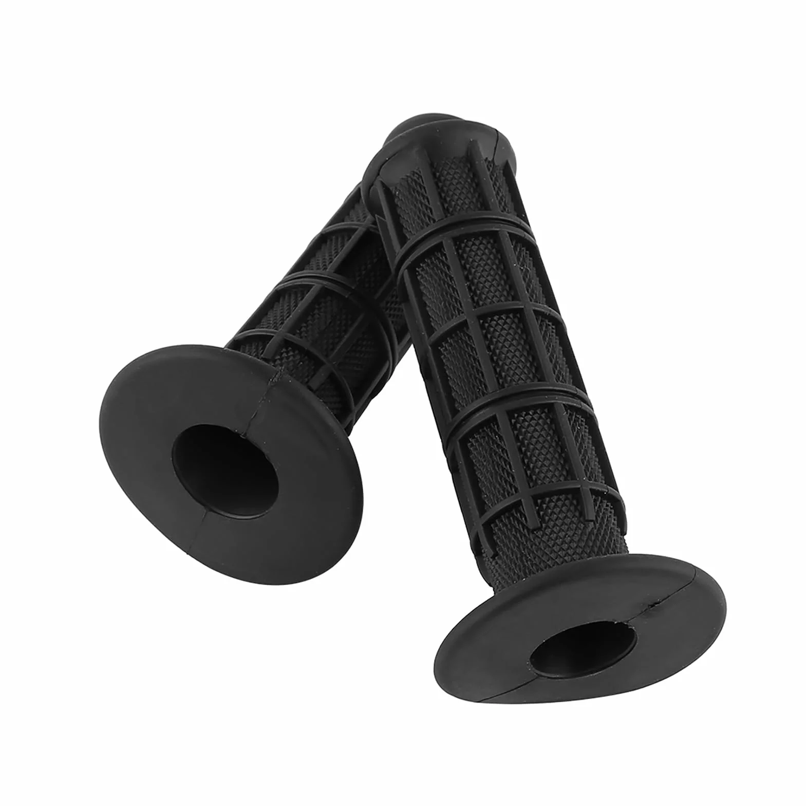 Uchwyty na kierownicę motocyklową, 22 mm, 7/8 cala, uniwersalne, antypoślizgowe, silikonowe uchwyty motocyklowe, 1 para (czarne)