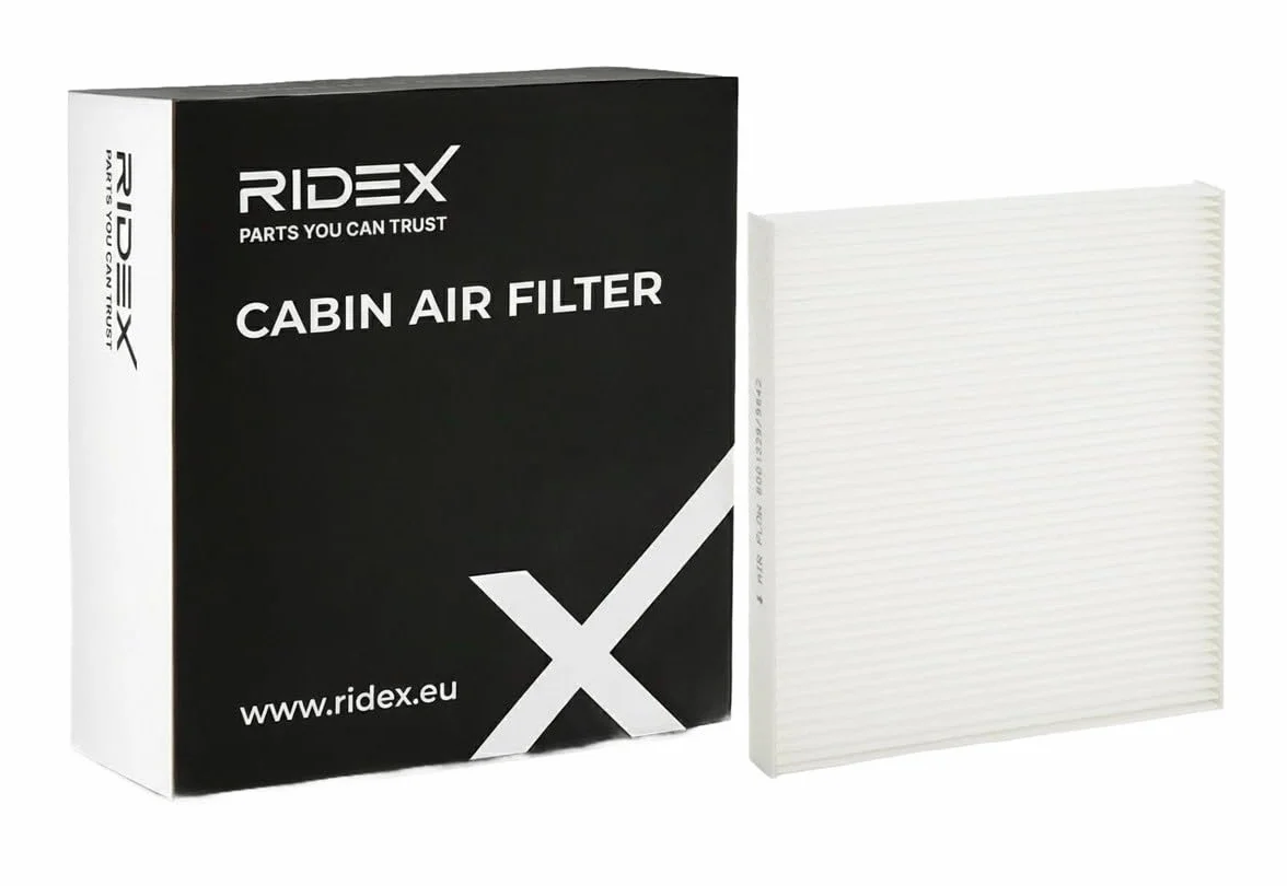 Filtr Kabinowy RIDEX 424I0072 W: 26 mm S: 195 mm D: 217 mm Kompatybilny z VW Golf IV Hatchback 1J1 PASSAT Variant 3B5 PASSAT Variant 3A5, 35I PASSAT 3B2 CADDY IV nadwozie pełne SAA, SAH KAEFER
