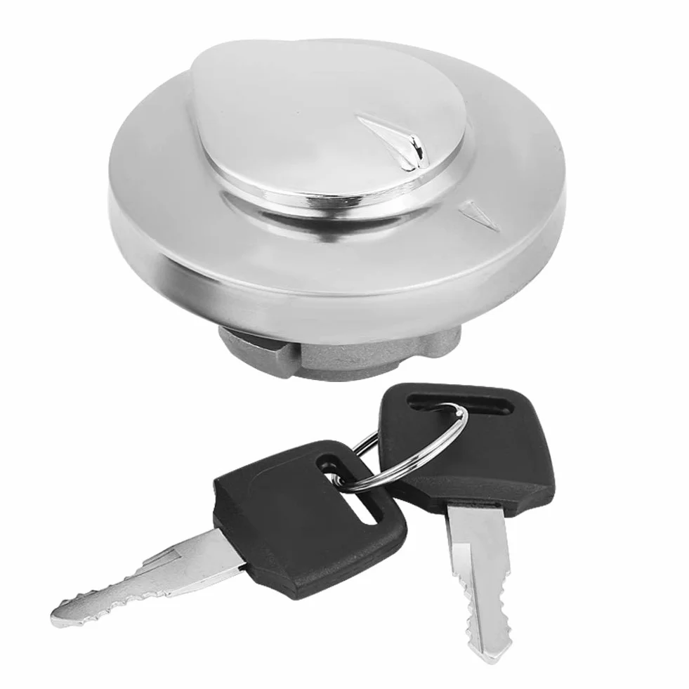 AMONIDA Korek wlewu paliwa 2,8 x 1,6 cala ze stali stopowej motocyklowy korek wlewu paliwa z 2 kluczami do Shadow Spirit VT750 DC C2 VLX VT600