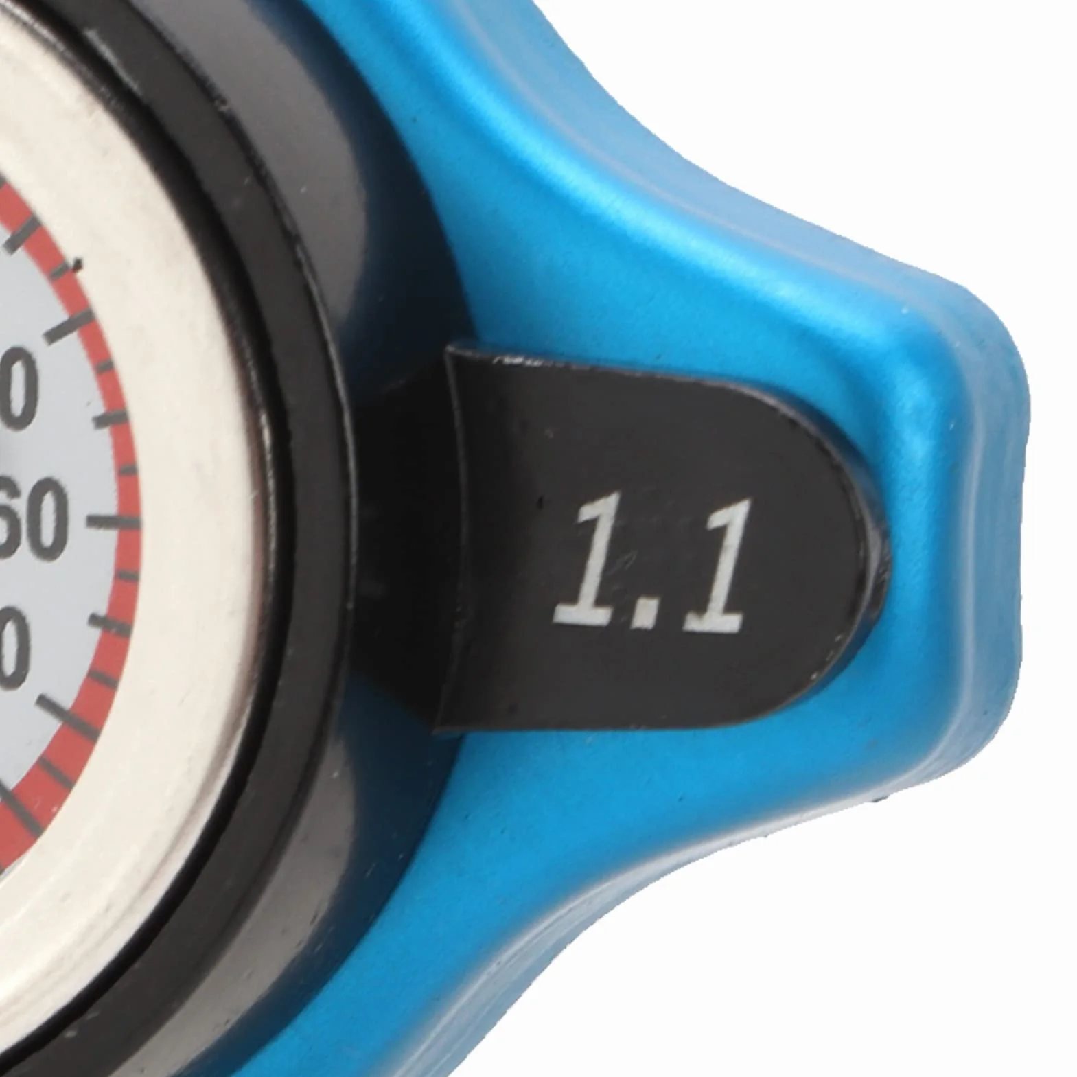 Uniwersalny Korek Chłodnicy ze Stopu Aluminium ze Wskaźnikiem Temperatury, Konstrukcja 2 w 1 do Samochodu, Motocykla, quada. Wysoka dokładność, Długa trwałość (mała głowa 1.1)