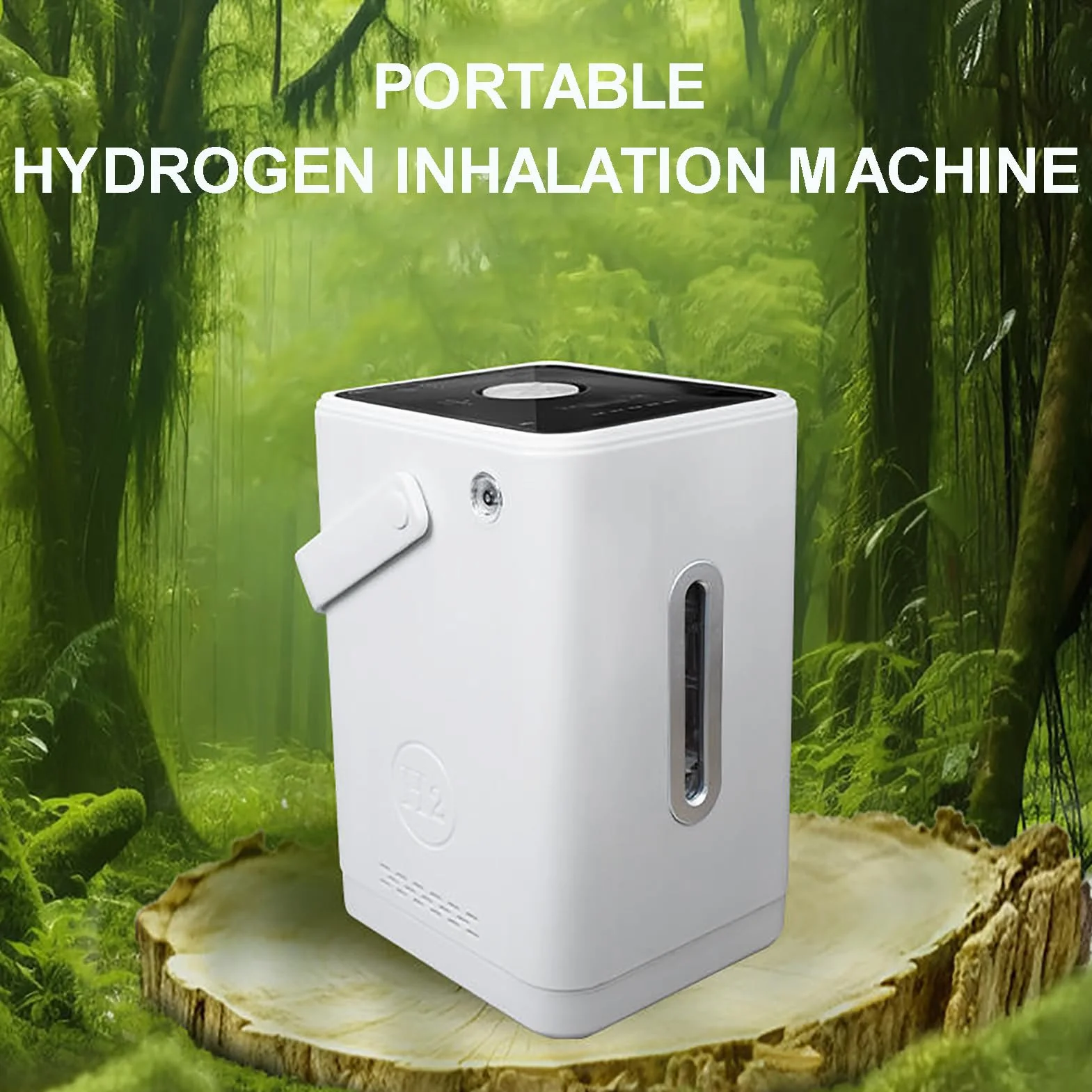 Przenośny inhalator wodoru 225-450 ml/min dwukanałowy system separacji czystość 99,99% regulowany timer 300ml/min