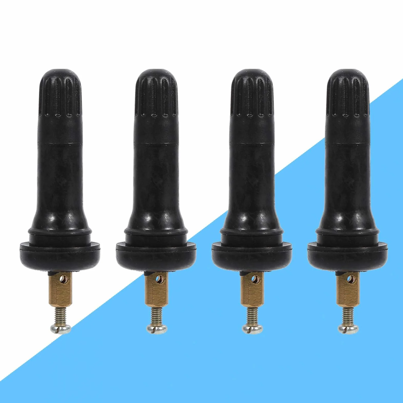 4 szt.System monitorowania ciśnienia w oponach TPMS An ti-wybuch zatrzaskowy trzpienie zaworów w oponach zawory w oponie koła zestaw zaślepek trzpienia gumowego i metalowego zatrzaskowego