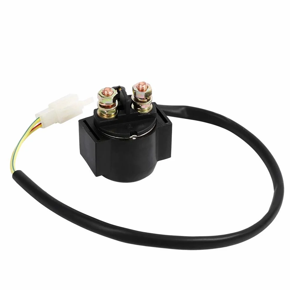Przekaźnik rozrusznika,125cc solenoid-KIMISS 12 V przekaźnik elektromagnetyczny rozrusznika silnika przekaźnik rozrusznika elektromagnetyczny dla chińskiego skutera ATV 50cc 125cc 150cc 250cc