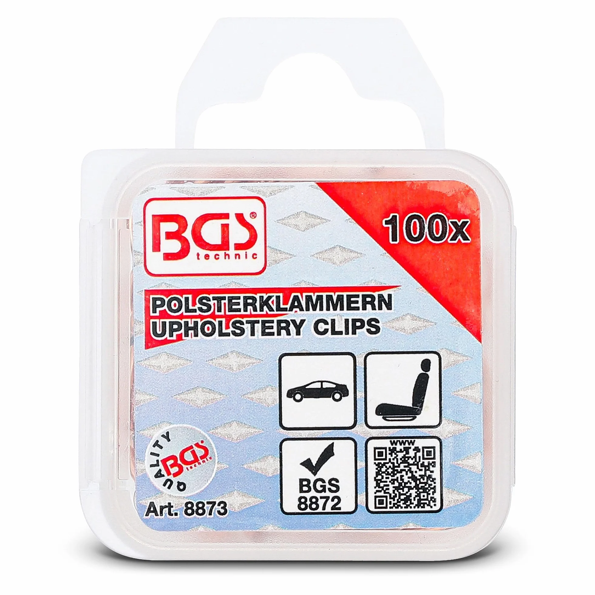 BGS 8873 | Klamry tapicerskie | 100 szt.